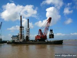 spud dredger spud clamshell dredger for cheap sale grab dredger with s