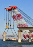 Supply Bridge Building Crane With Barge Bridge construction Crane