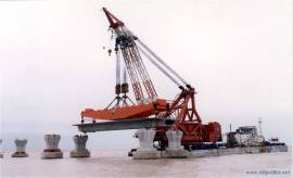 Supply Bridge Building Crane With Barge Bridge construction Crane