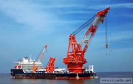 supply oilfield marine crane barge offshore marine crane heavy lift fl