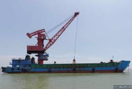 TRANSSHIPMENT CRANE DECK BARGE sand coal iron stone rock,etc.