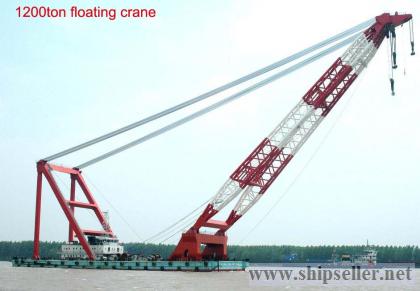 86. Self-propelled floating crane, 1200t.